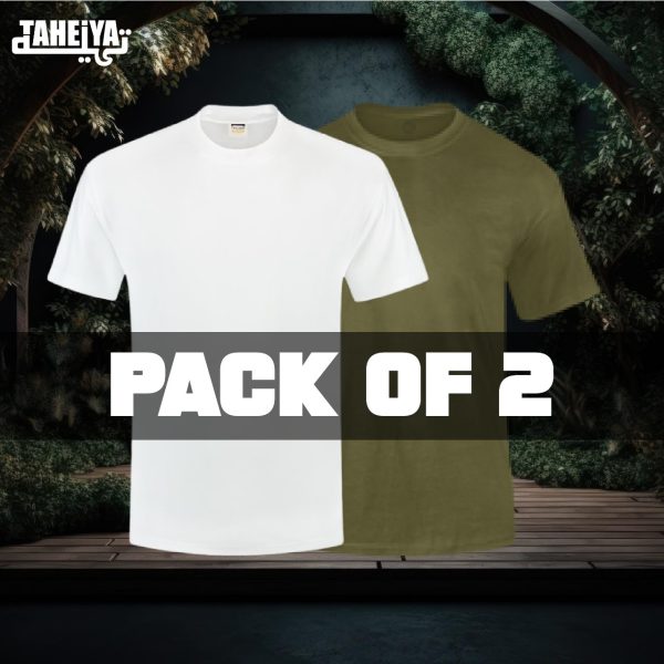 PLAIN T-SHIRT PACK OF 2 - Image 2